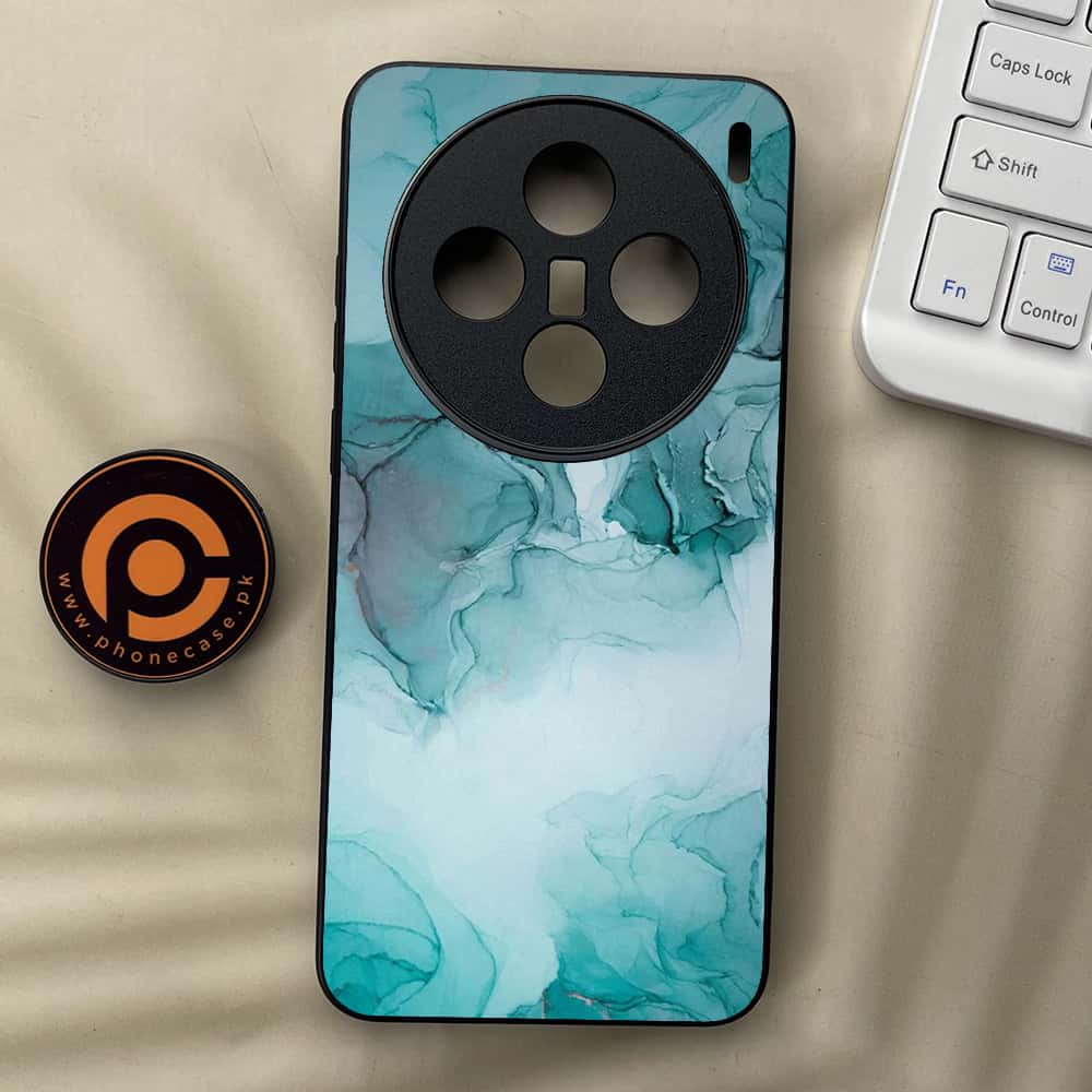 Vivo X200 - Blue Marble Series - Premium Metal  Printed soft Bumper shock Proof Case
