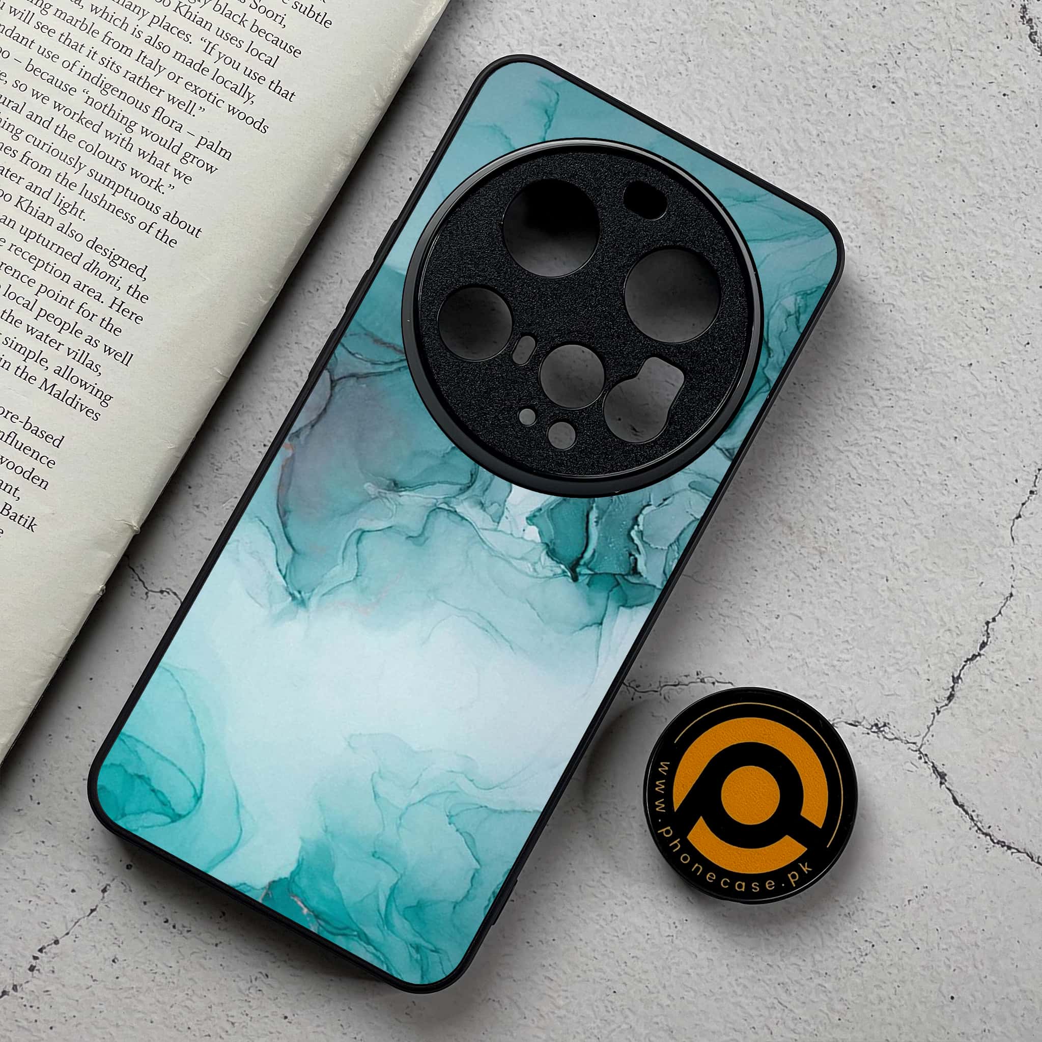 Xiaomi 15 Ultra - Blue Marble Series - Premium Metal Printed Soft Bumper Shockproof Case