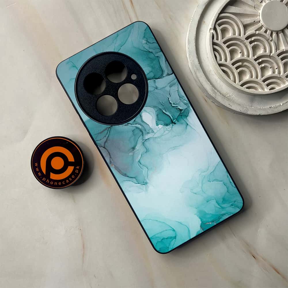 OnePlus 13 - Blue Marble Series - Premium Metal Printed soft Bumper shock Proof Case