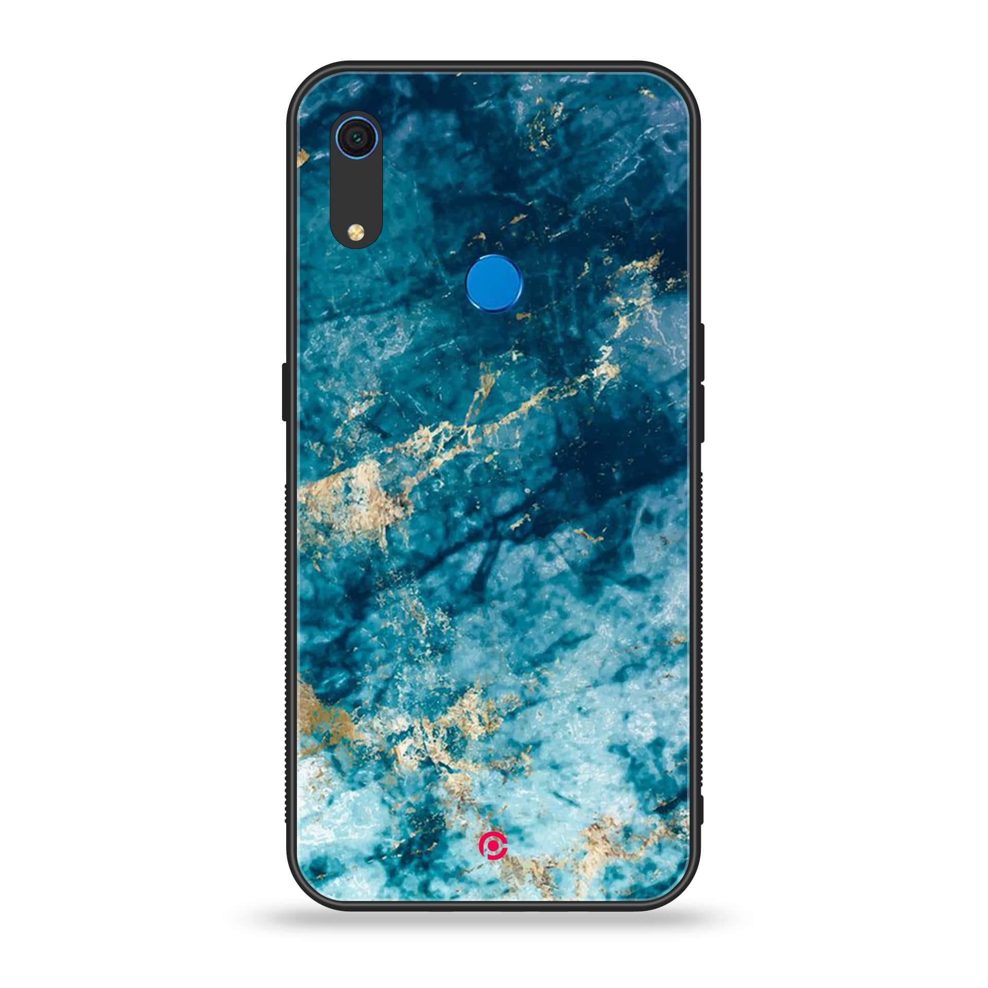 Huawei Y6s - Blue Marble Series - Premium Printed Metal soft Bumper shock Proof Case