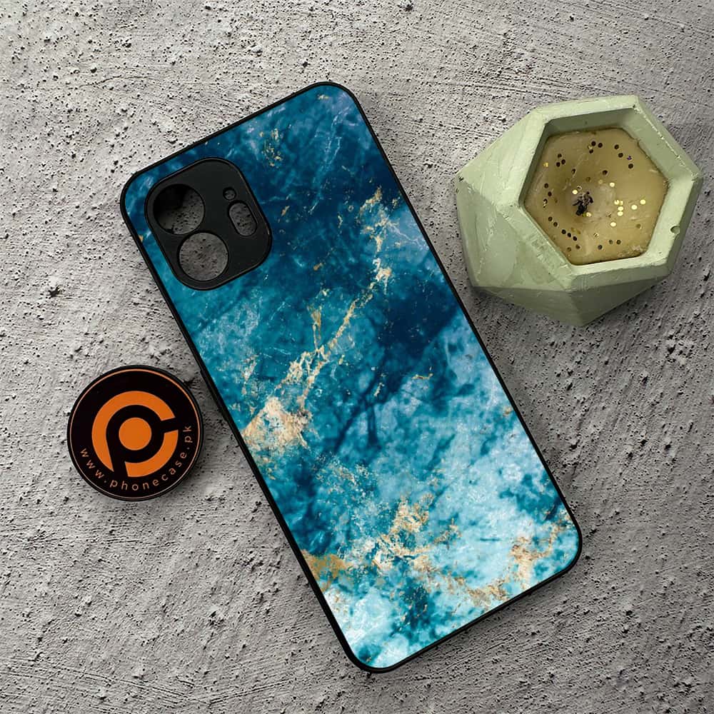Nothing Phone 2 - Blue Marble Series - Premium Metal  Printed soft Bumper shock Proof Case