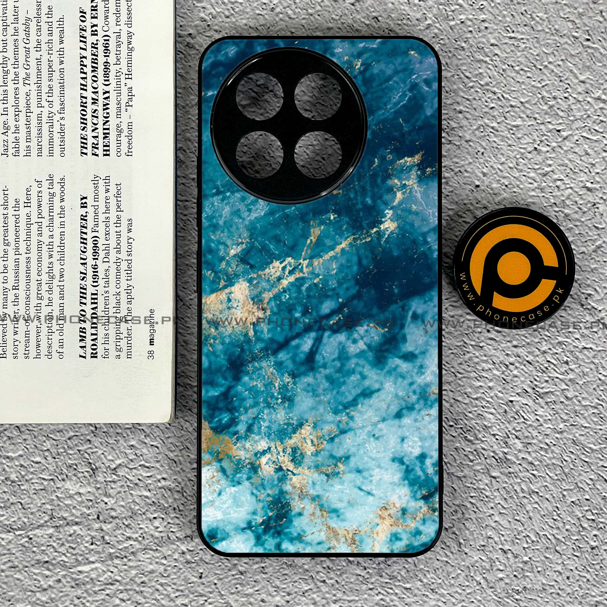 OnePlus 13R - Blue Marble Series - Premium Printed Glass soft Bumper shock Proof Case