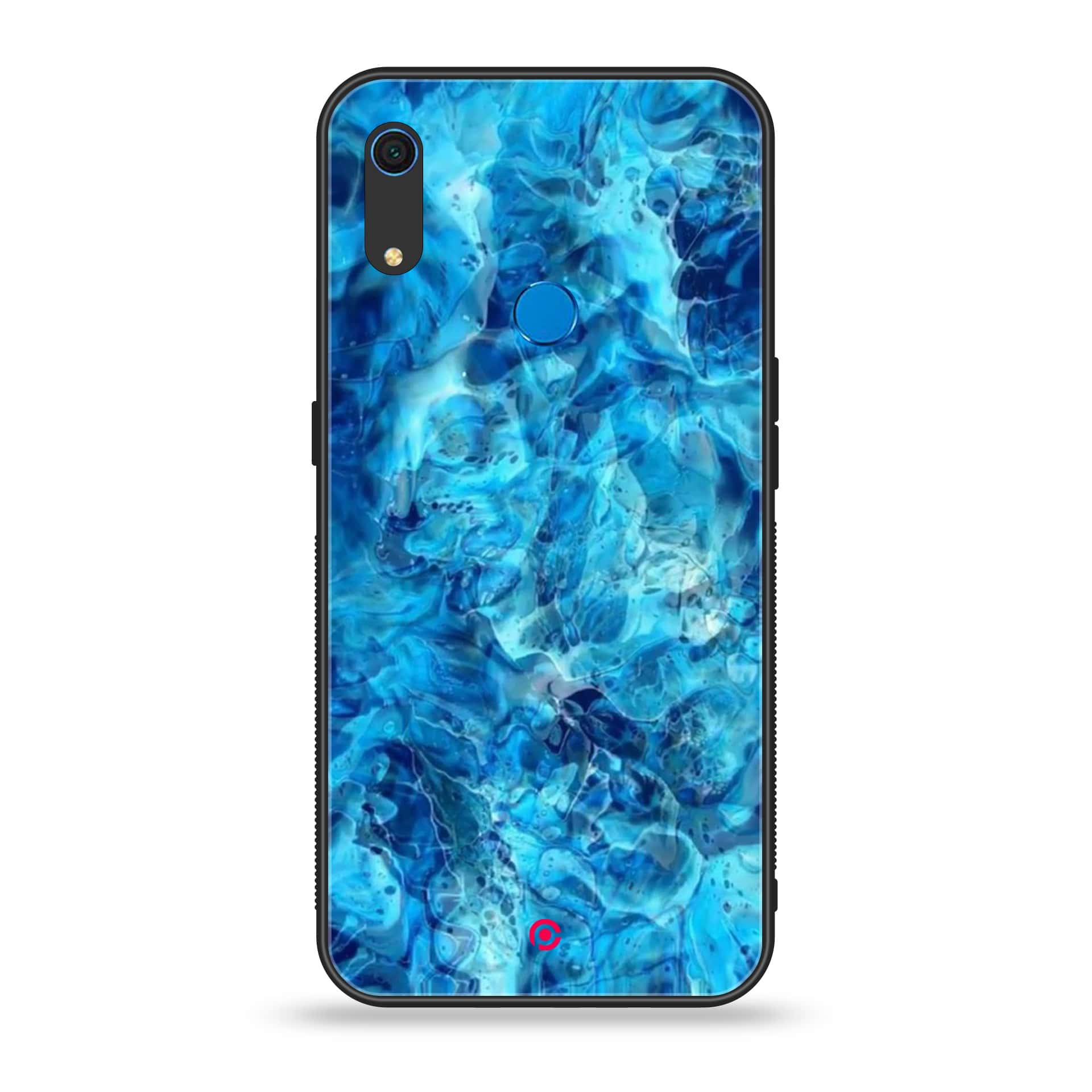 Huawei Y6s - Blue Marble Series - Premium Printed Metal soft Bumper shock Proof Case