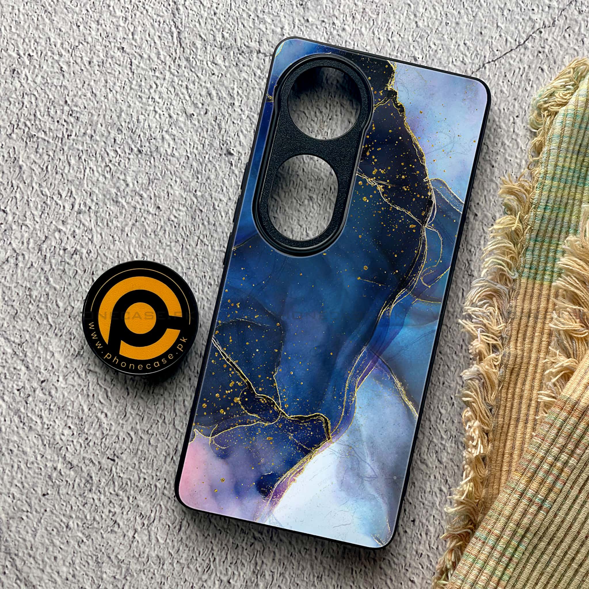 Vivo S19 Pro - Blue Marble Series - Premium Metal Printed soft Bumper shock Proof Case
