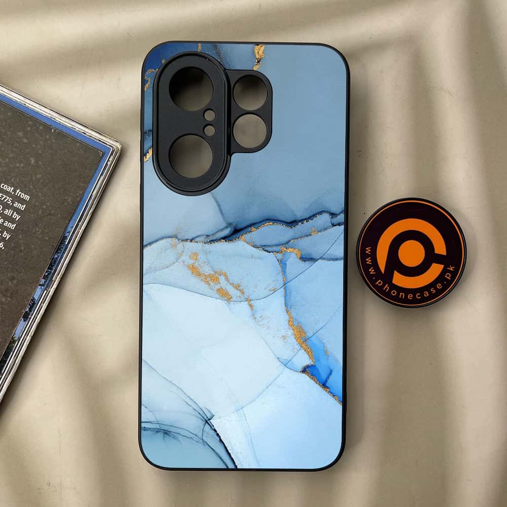 Vivo X200 FE - Blue Marble Series - Premium Metal Printed soft Bumper Shock Proof Case
