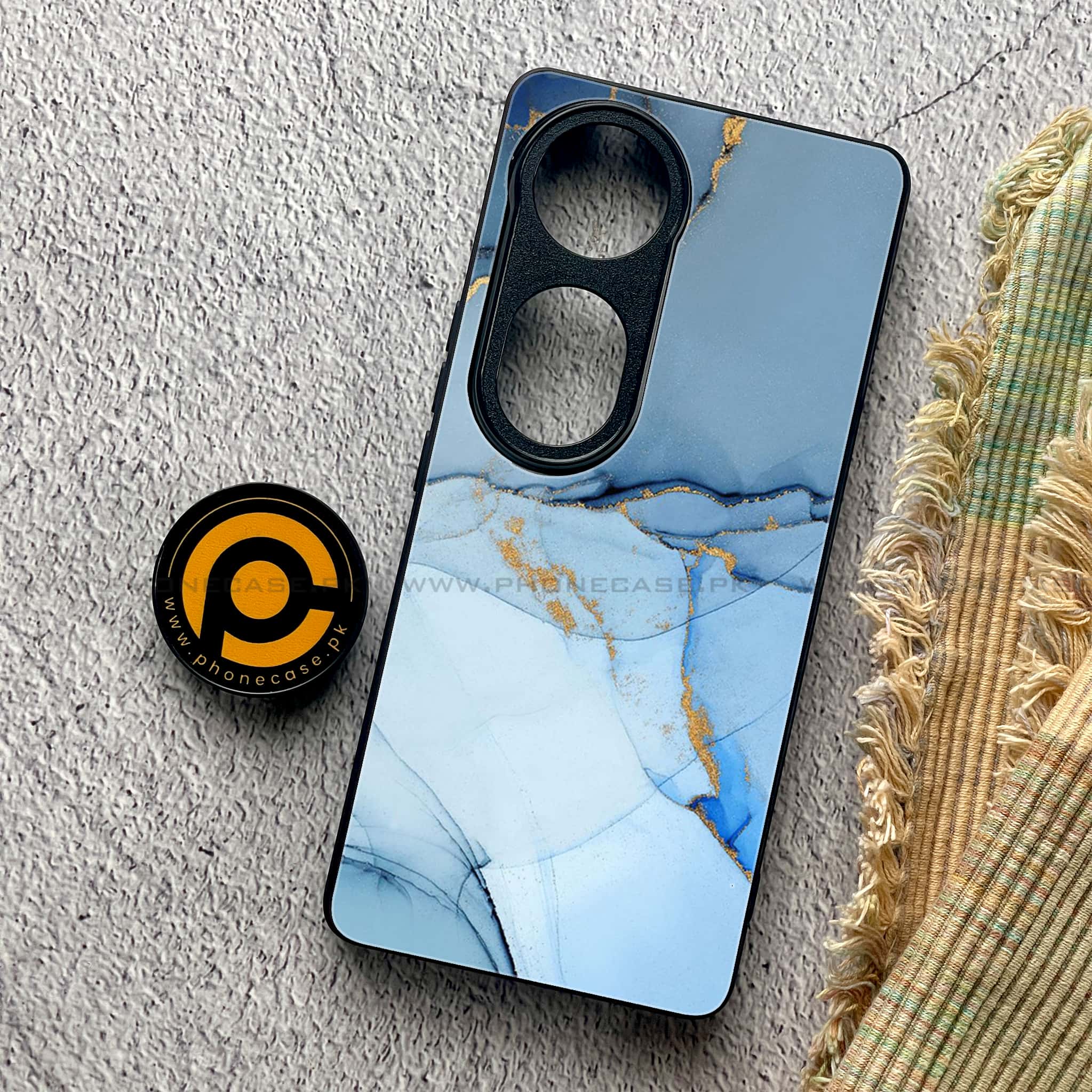 Vivo S19 Pro - Blue Marble Series - Premium Metal Printed soft Bumper shock Proof Case