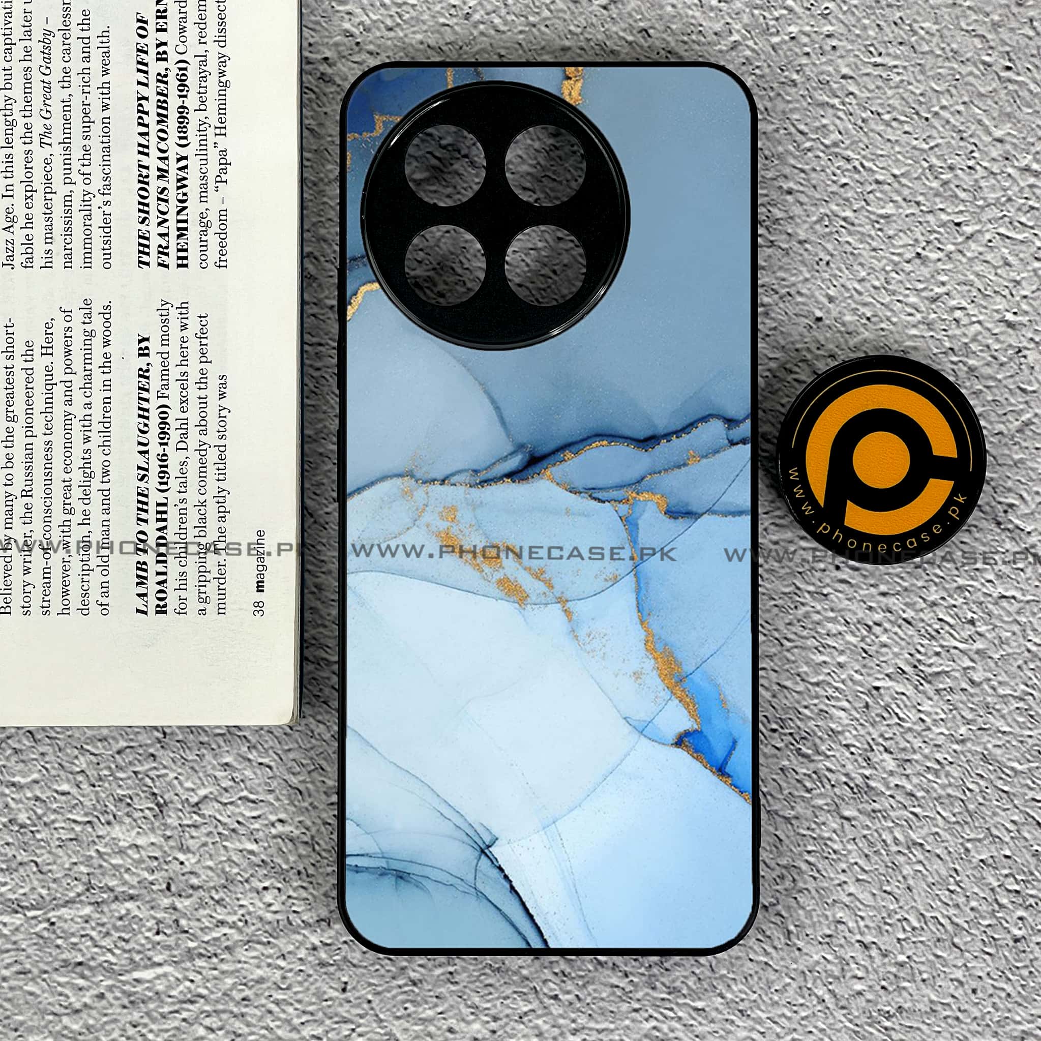 OnePlus Ace 5 - Blue Marble Series - Premium Metal Printed soft Bumper shock Proof Case
