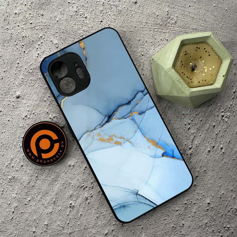 Nothing Phone 2 - Blue Marble Series - Premium Metal  Printed soft Bumper shock Proof Case