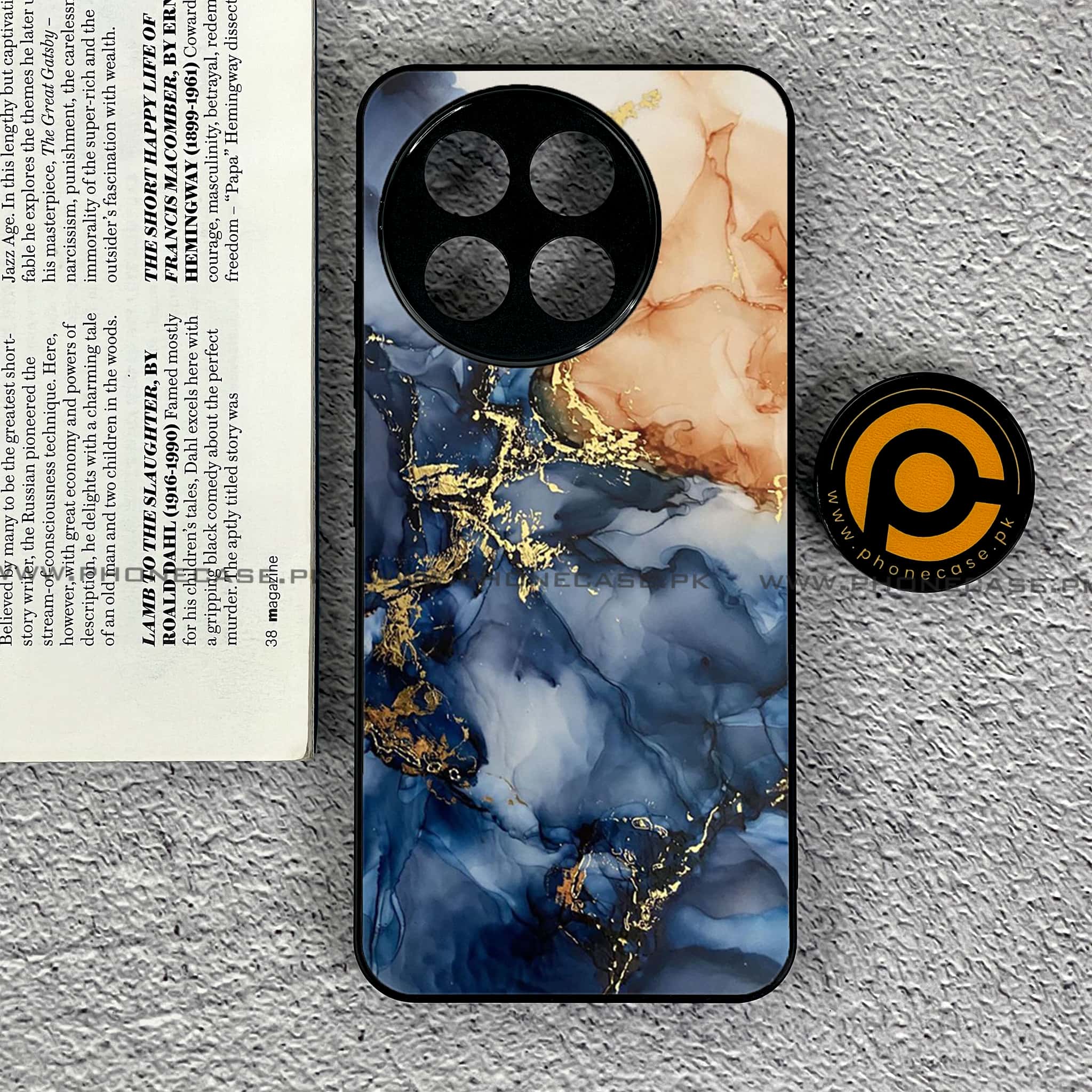 OnePlus Ace 5 - Blue Marble Series - Premium Metal Printed soft Bumper shock Proof Case