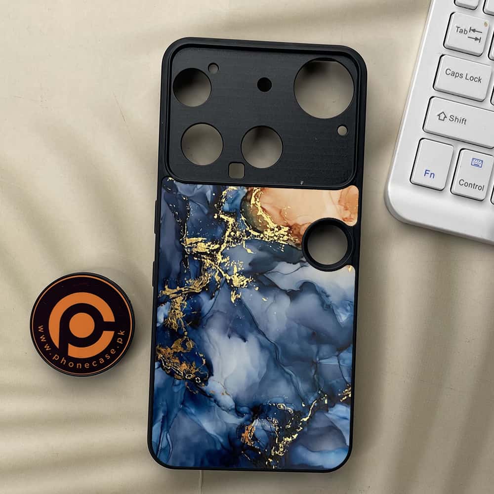 Nothing Phone 3 - Blue Marble Series - Premium Metal  Printed soft Bumper shock Proof Case
