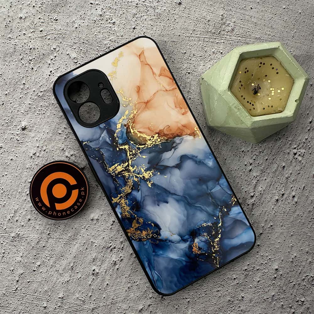 Nothing Phone 2 - Blue Marble Series - Premium Metal  Printed soft Bumper shock Proof Case