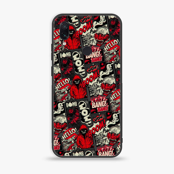 Xiaomi Redmi Note 7 - Boom Red -  Premium Printed Metal soft Bumper shock Proof Case