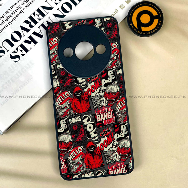 Xiaomi Redmi A3x - Boom Red -  Premium Printed Metal soft Bumper shock Proof Case