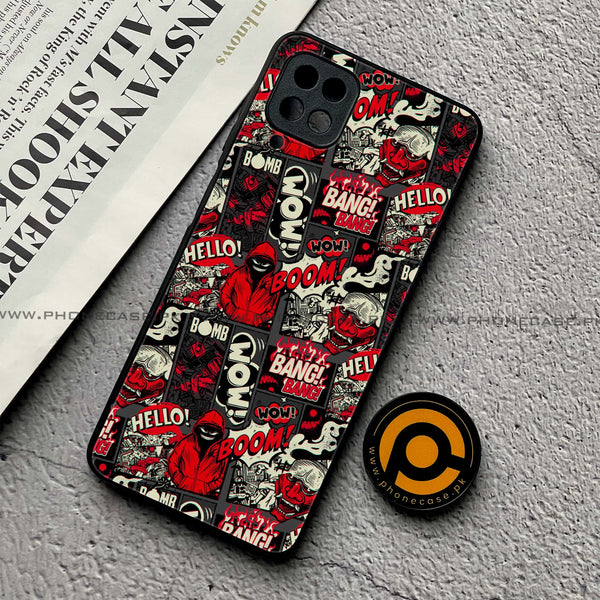Samsung Galaxy A12/A12 Nacho - Boom Red - Premium Printed Glass Case
