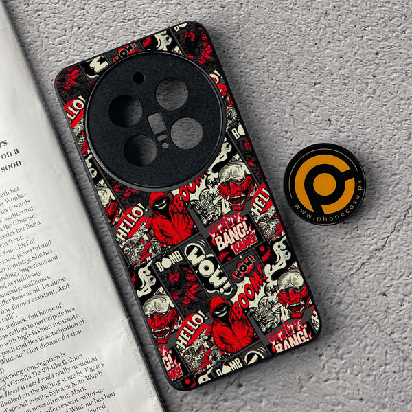 Vivo X200 Pro - Boom Red - Premium Metal  Printed soft Bumper shock Proof Case
