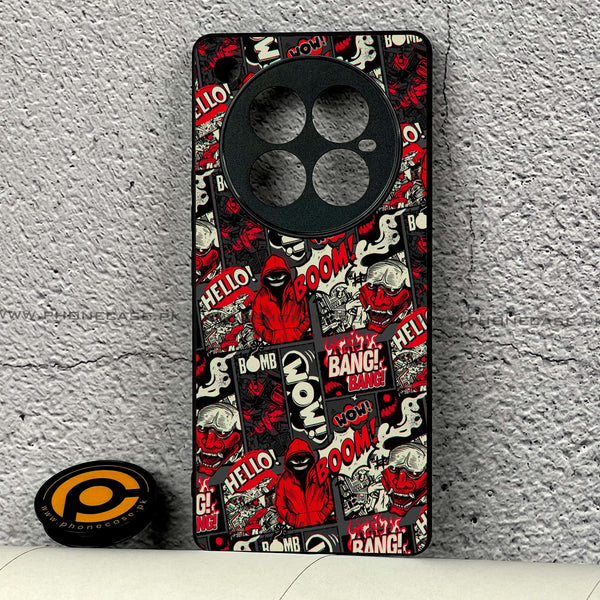 Infinix Zero 40  - Boom Red - Premium Metal Printed soft Bumper shock Proof Case  CS-41820