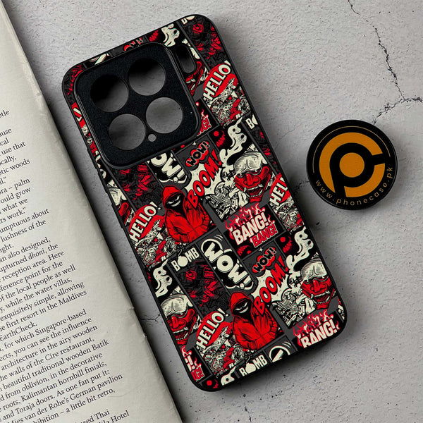 Xiaomi 15 - Boom Red - Premium Metal Printed soft Bumper shock Proof Case