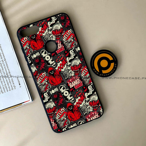 HUAWEI Y7 PRIME (2018) - Boom Red - Premium Printed Glass soft Bumper Shock Proof Case