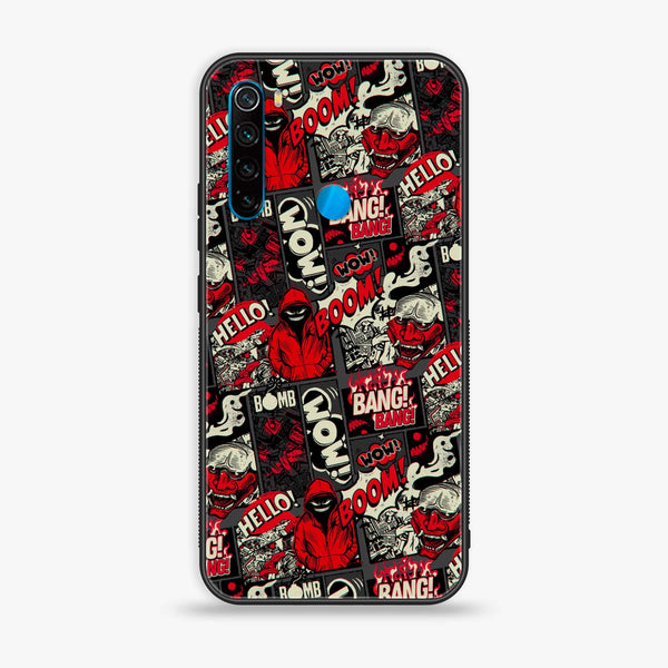 Xiaomi Redmi Note 8 - Boom Red - Premium Printed Glass soft Bumper Shock Proof Case