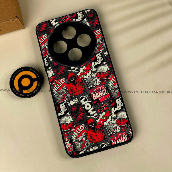 Xiaomi Poco C75 4G - Boom Red -  Premium Printed Metal soft Bumper shock Proof Case