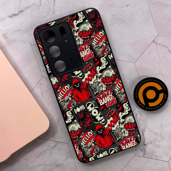 Realme C75 4G - Boom Red - Premium Metal Printed soft Bumper shock Proof Case  CS-33605