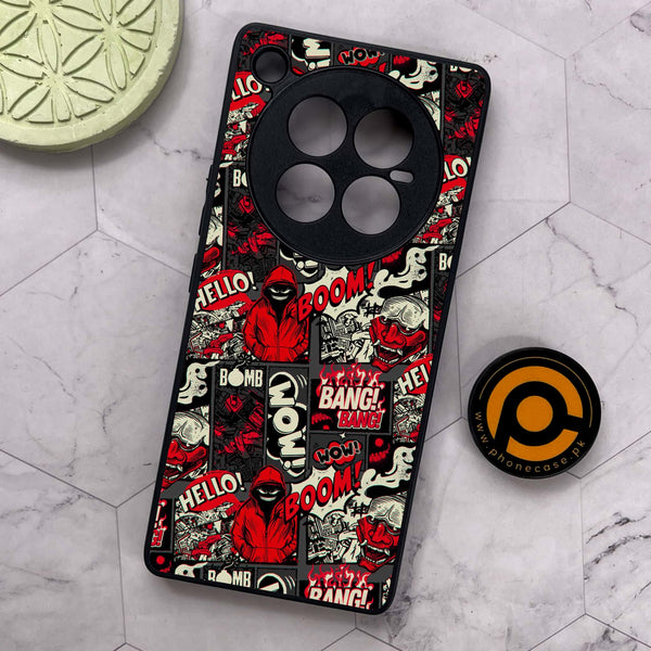 Infinix Zero 40 5G - Boom Red - Premium Metal Printed soft Bumper shock Proof Case