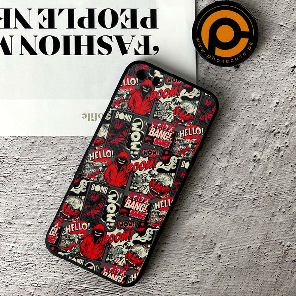 iphone 5 - Boom Red -  Premium Printed Metal soft Bumper shock Proof Case