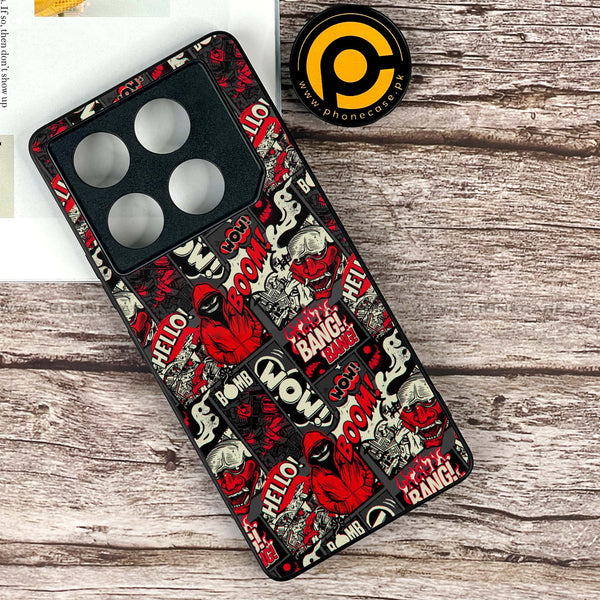 Infinix GT 20 Pro - Boom Red -  Premium Printed Metal soft Bumper shock Proof Case