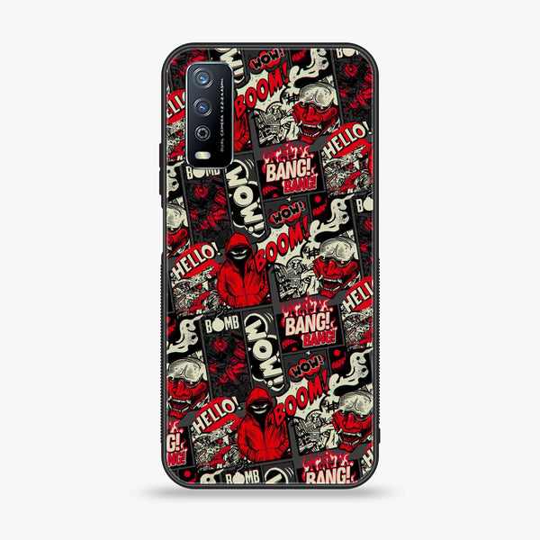 Vivo Y11s - Boom Red -  Premium Printed Metal soft Bumper shock Proof Case