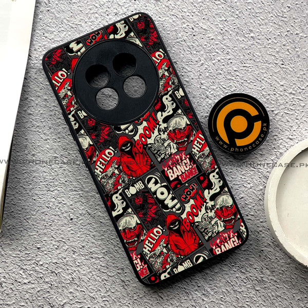 Realme 13 Pro Plus - Boom Red - Premium Printed Metal soft Bumper shock Proof Case