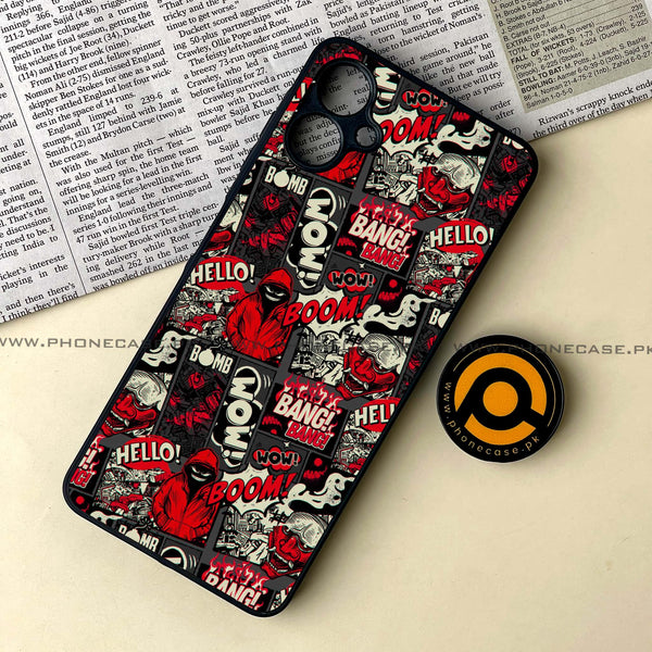 Samsung Galaxy A06 - Boom Red - Premium Metal Printed soft Bumper shock Proof Case CS-34504