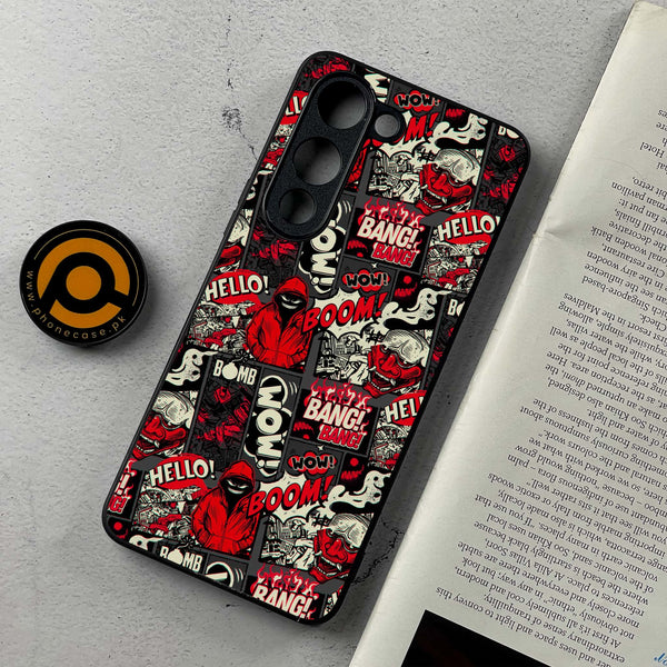 Vivo Y04 - Boom Red - Premium Metal Printed soft Bumper shock Proof Case