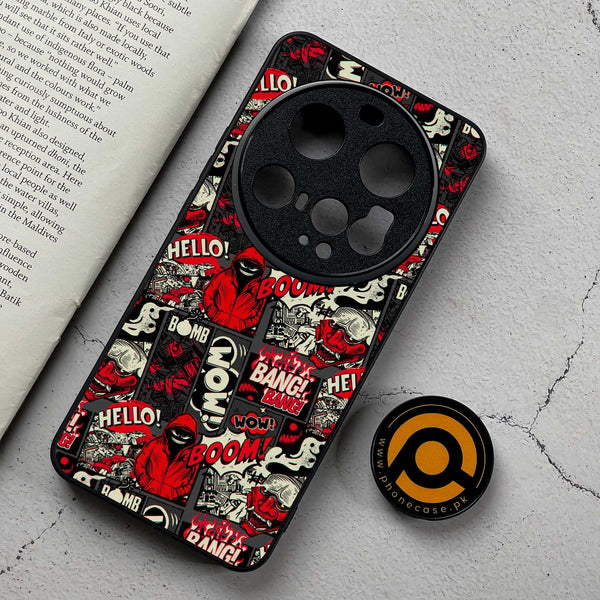 Xiaomi 15 Ultra - Boom Red - Premium Metal Printed Soft Bumper Shockproof Case
