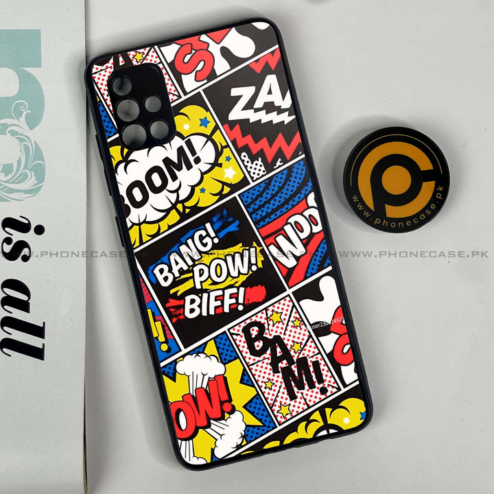 Samsung Galaxy A51 - Boom - Premium Printed Glass soft Bumper Shock Proof Case