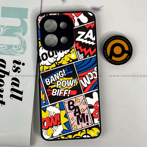 Vivo Y28 - Boom - Premium Printed Glass soft Bumper shock Proof Case CS-40304