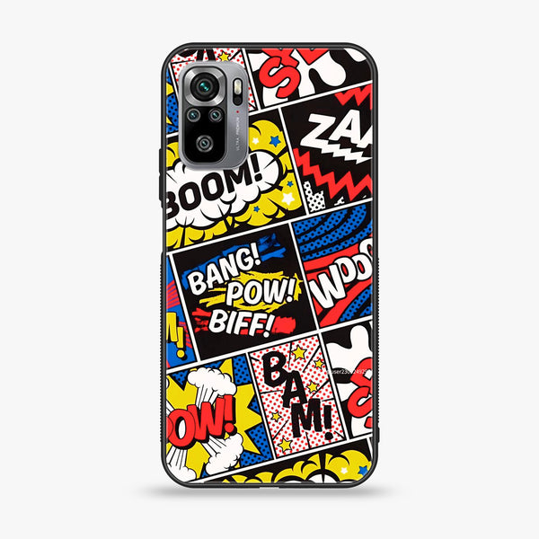 Xiaomi Redmi Note 10S -  Boom - Premium Printed Glass soft Bumper shock Proof Case