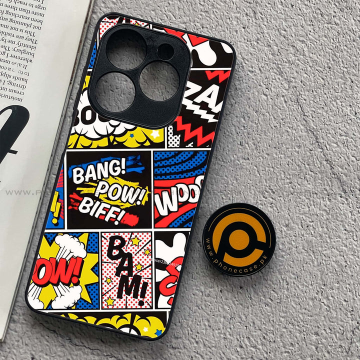 Infinix Smart 8 - Boom - Premium Metal Printed soft Bumper shock Proof Case