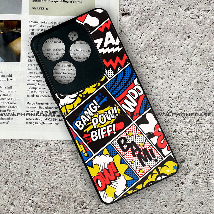 Tecno Spark 20 Pro - Boom - Premium Printed Glass soft Bumper Shock Proof Case