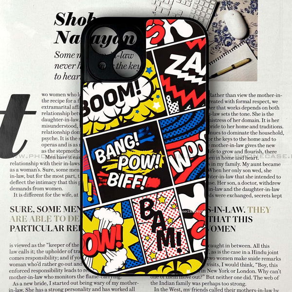 iPhone 14 - Boom - Premium Printed Glass soft Bumper shock Proof Case