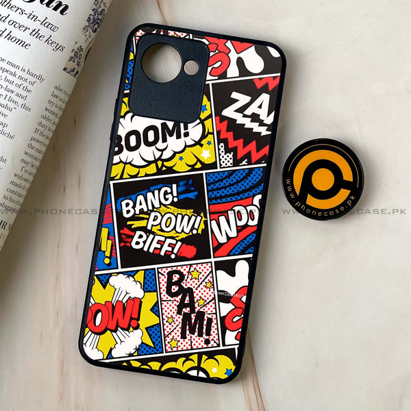 Realme C30 - Boom - Premium Printed Glass soft Bumper Shock Proof Case