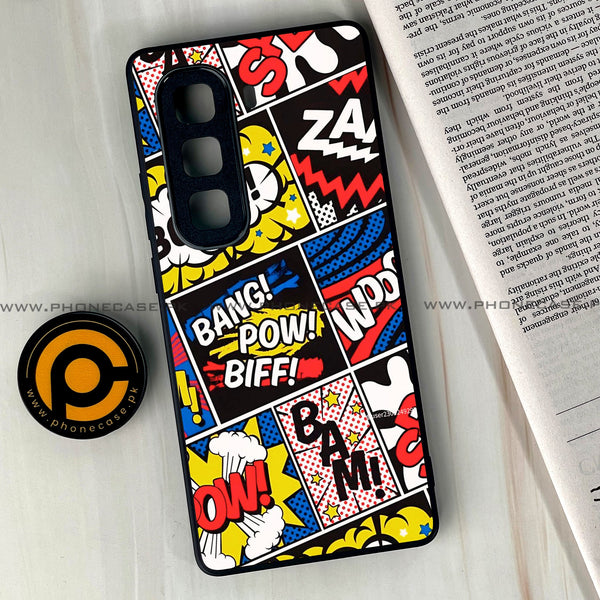 Infinix Hot 60 Pro Plus - Boom - Premium Metal Printed soft Bumper shock Proof Case