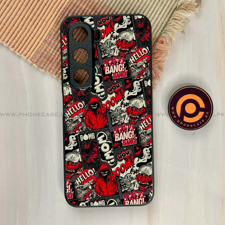 Infinix Hot 60i - Boom Red - Premium Metal Printed soft Bumper shock Proof Case CS-44392