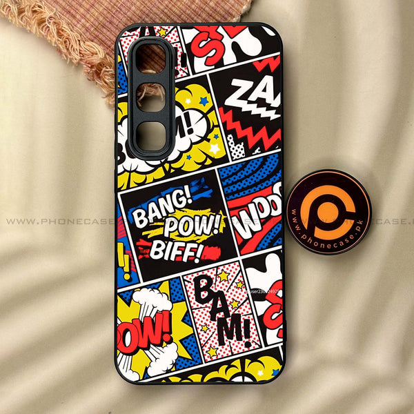 Infinix Hot 60 Pro - Boom - Premium Metal Printed soft Bumper shock Proof Case