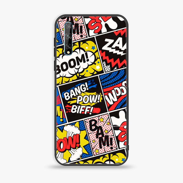 Huawei Y8p - Boom - Premium Printed Glass soft Bumper Shock Proof Case