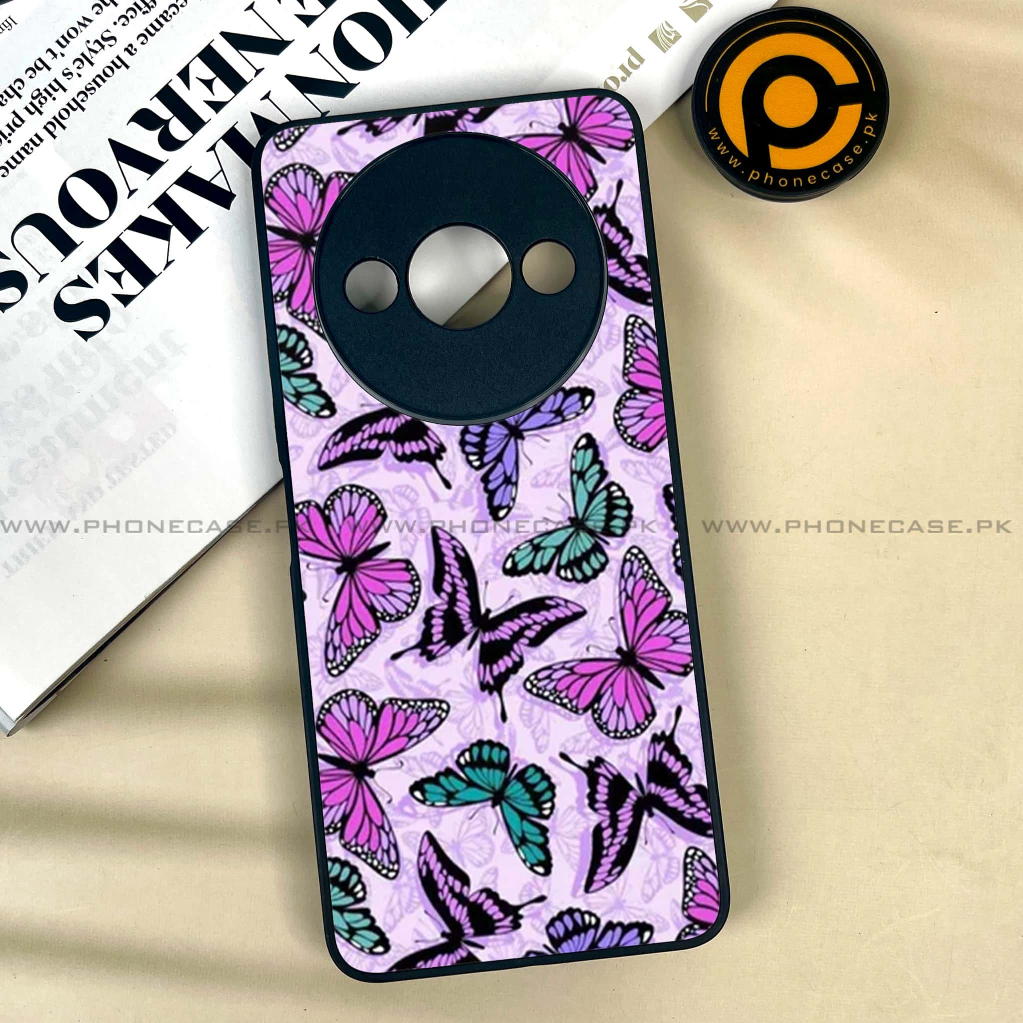 Xiaomi Redmi A3x - Butterflies Design - Premium Printed Metal soft Bumper shock Proof Case