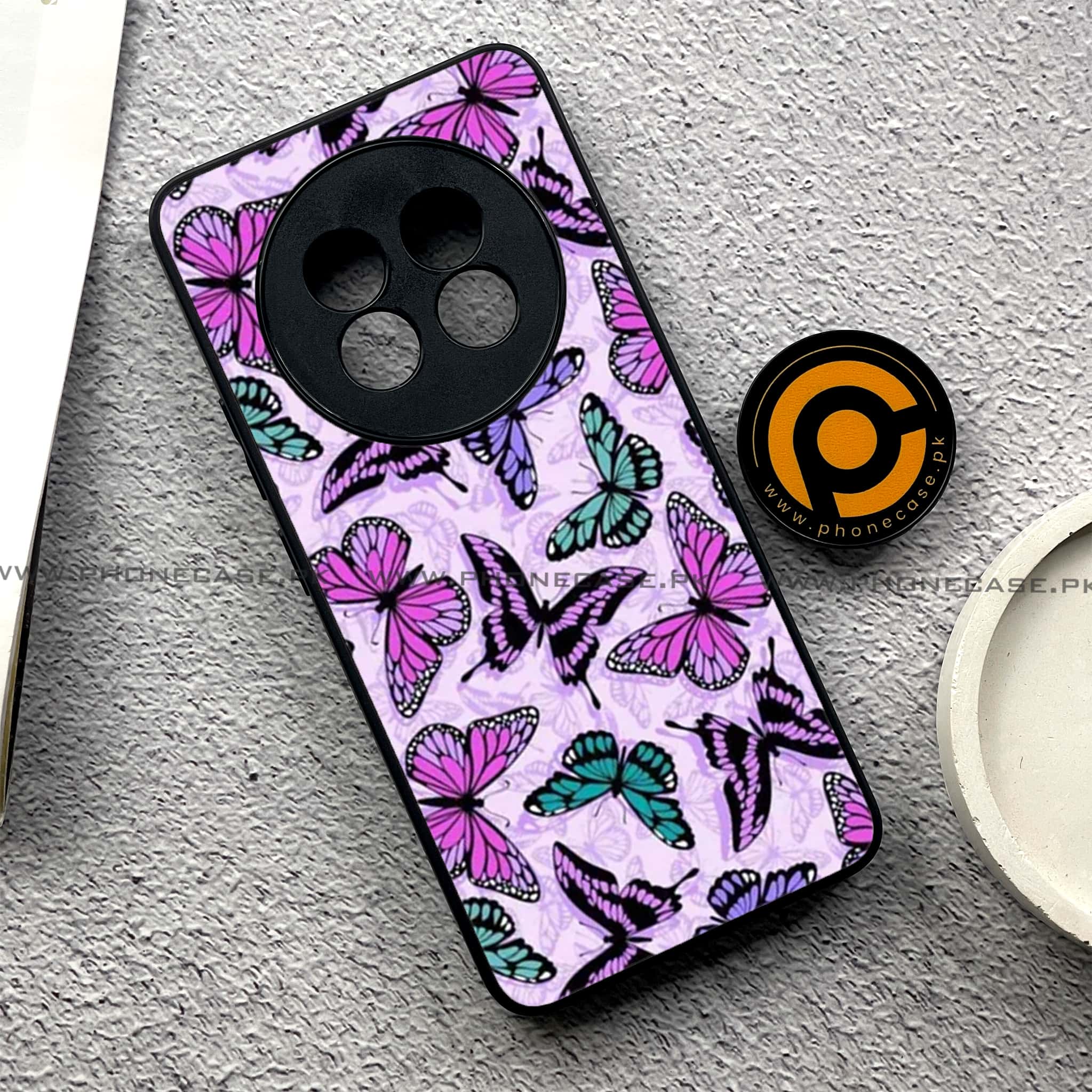 Realme 13 Pro Plus - Butterflies Design - Premium Printed Metal soft Bumper shock Proof Case