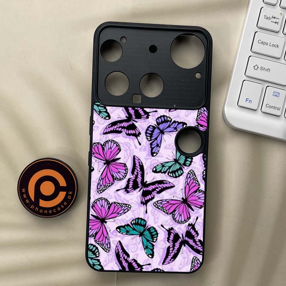 Nothing Phone 3 - Butterflies Design Series - Premium Metal  Printed soft Bumper shock Proof Case