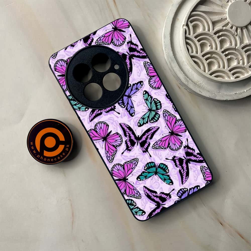 OnePlus 13 - Butterflies Design Series - Premium Metal Printed soft Bumper shock Proof Case