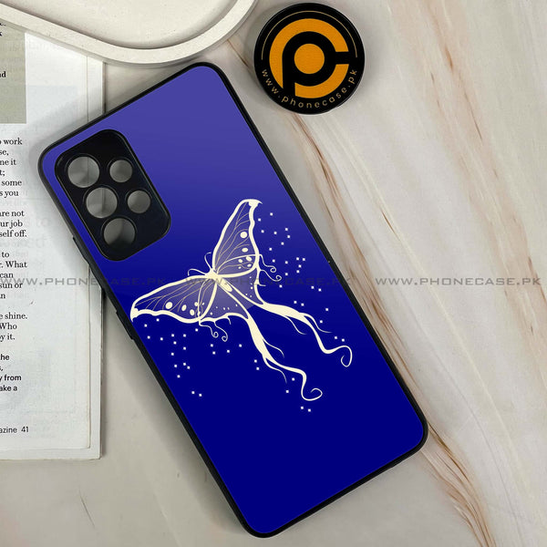 Galaxy A32 - Butterflies Design Series - Premium Printed Glass soft Bumper shock Proof Case
