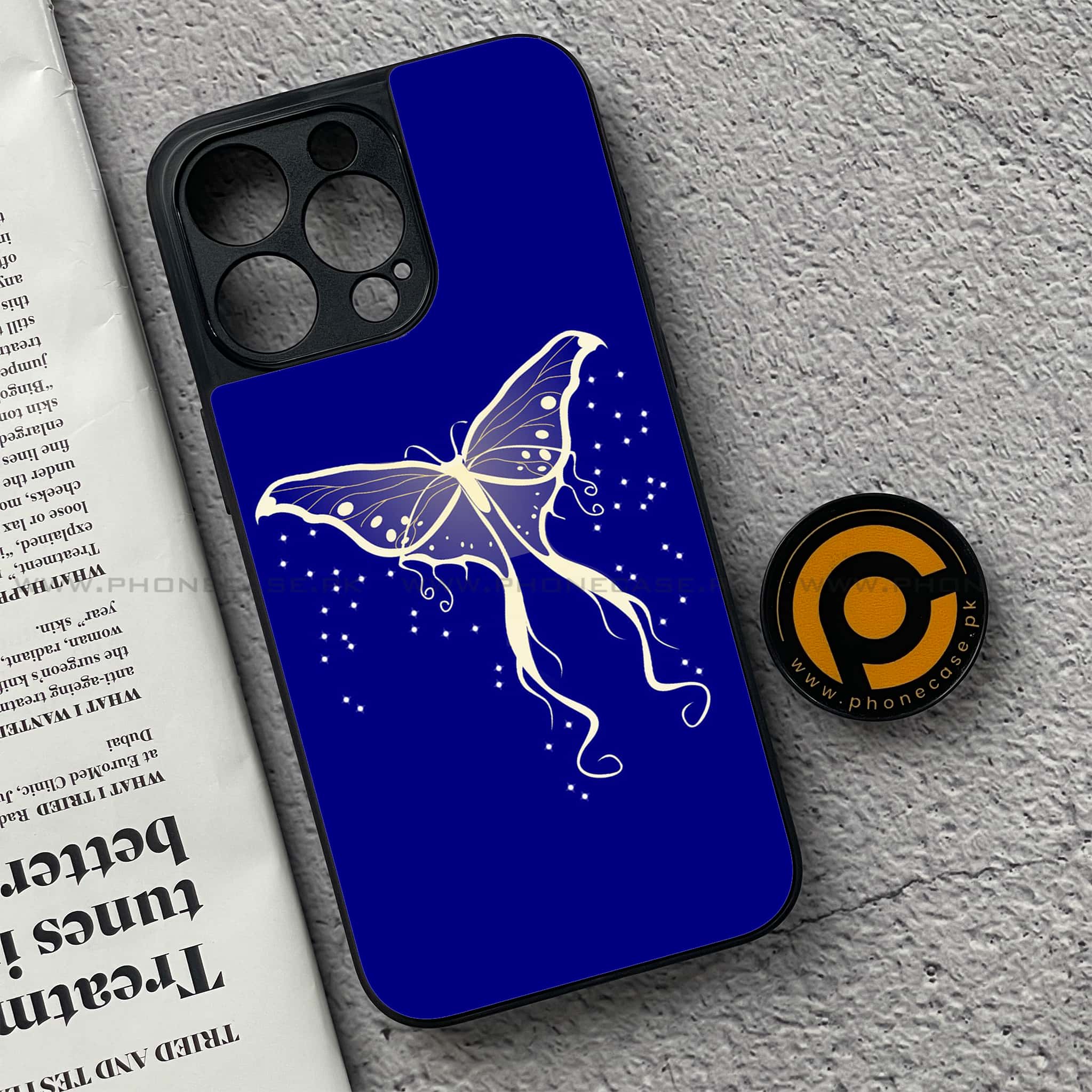 iPhone 15 Pro - Butterflies Design Series - Premium Metal Printed soft Bumper shock Proof Case
